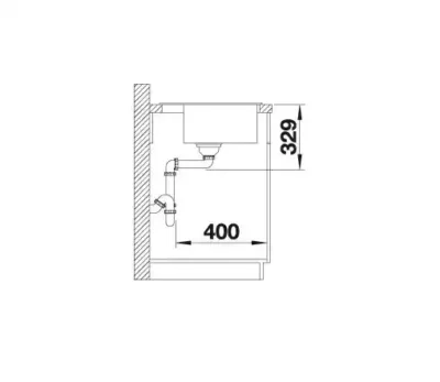 blanco legra 6 527086 enkele keukenspoelbak silgranit zacht wit opbouw 6