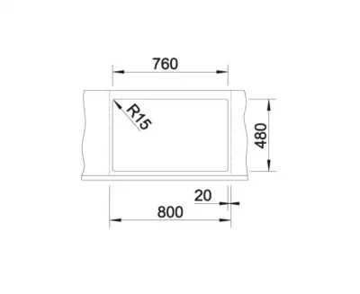 blanco legra 6 527269 enkele keukenspoelbak silgranit vulkaangrijs opbouw 5