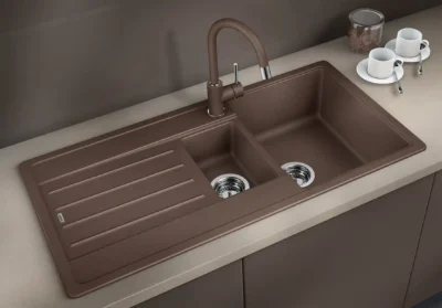 blanco legra 6 s 526086 anderhalve keukenspoelbak silgranit zwart omkeerbaar opbouw 2