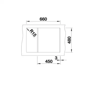 blanco metra 45 s compact 527102 enkele keukenspoelbak silgranit zacht wit omkeerbaar opbouw excenter 4