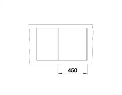 blanco metra 45 s f 527107 keukenspoelbak silgranit zacht wit omkeerbaar vlakbouw of onderbouw excenter 4
