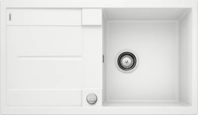 blanco metra 5 s 513037 enkele keukenspoelbak silgranit wit omkeerbaar opbouw excenter 1