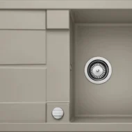 blanco metra 5 s 517348 enkele keukenspoelbak silgranit tartufo omkeerbaar opbouw excenter 1