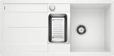 blanco metra 6 s f 519115 enkele keukenspoelbak silgranit wit omkeerbaar vlakbouw of onderbouw excenter 1