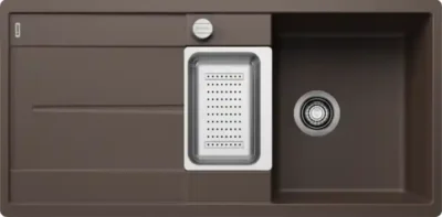 blanco metra 6 s f 519120 enkele keukenspoelbak silgranit cafe omkeerbaar vlakbouw of onderbouw excenter 1