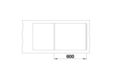 blanco metra 6 s f 519120 enkele keukenspoelbak silgranit cafe omkeerbaar vlakbouw of onderbouw excenter 4