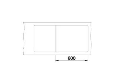 blanco metra 6 s f 527118 enkele keukenspoelbak silgranit zacht wit omkeerbaar vlakbouw of onderbouw excenter 4