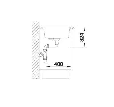 blanco metra 9 527304 anderhalve keukenspoelbak links silgranit vulkaangrijs onderbouw of opbouw 6