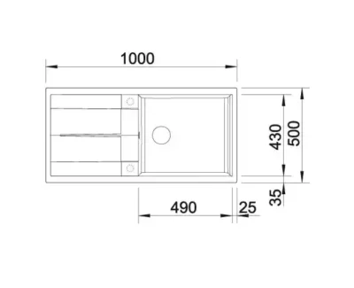 blanco metra xl 6 s 515280 keukenspoelbak silgranit wit omkeerbaar onderbouw of opbouw excenter 3