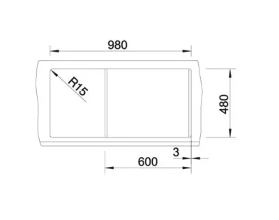 blanco metra xl 6 s 515280 keukenspoelbak silgranit wit omkeerbaar onderbouw of opbouw excenter 4