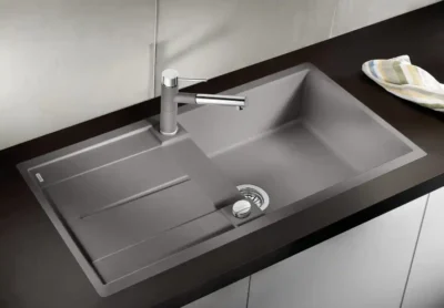 blanco metra xl 6 s f 527308 enkele keukenspoelbak silgranit vulkaangrijs omkeerbaar vlakbouw of onderbouw excenter 2