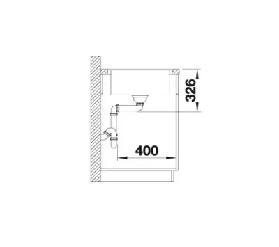 blanco metra xl 6 s f 527308 enkele keukenspoelbak silgranit vulkaangrijs omkeerbaar vlakbouw of onderbouw excenter 5