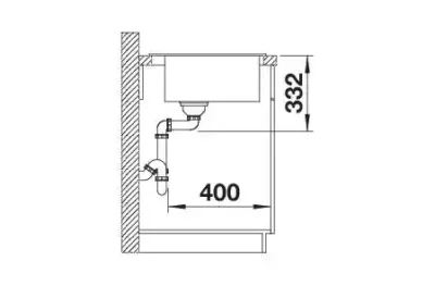 blanco naya 45 526574 enkele keukenspoelbak silgranit wit opbouw 7