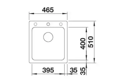 blanco naya 45 526576 enkele keukenspoelbak silgranit tartufo opbouw 4