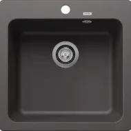 blanco naya 5 526580 enkele keukenspoelbak silgranit rotsgrijs opbouw 1