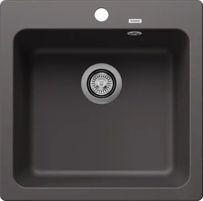 blanco naya 5 526580 enkele keukenspoelbak silgranit rotsgrijs opbouw 1