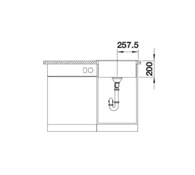 blanco naya 5 527310 enkele keukenspoelbak silgranit vulkaangrijs opbouw 7