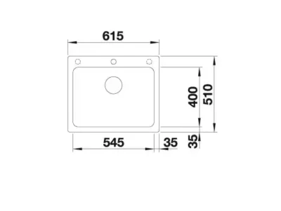 blanco naya 6 527311 enkele keukenspoelbak silgranit vulkaangrijs opbouw 4