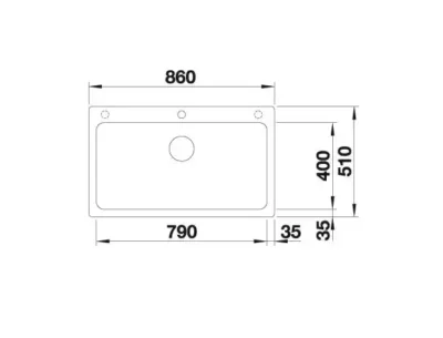 blanco naya xl 9 525947 keukenspoelbak silgranit zwart onderbouw of opbouw 3