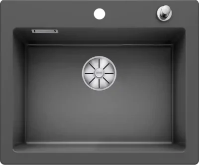 blanco palona 6 524737 keukenspoelbak keramiek basalt opbouw excenter 1