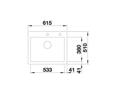 blanco palona 6 524737 keukenspoelbak keramiek basalt opbouw excenter 3