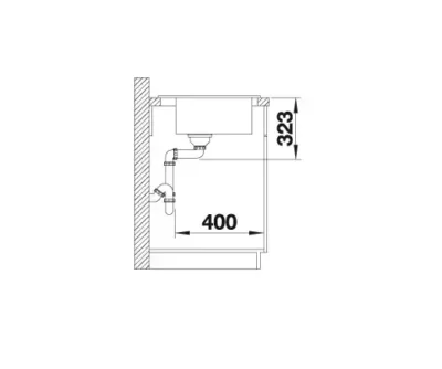 blanco palona 6 524737 keukenspoelbak keramiek basalt opbouw excenter 4