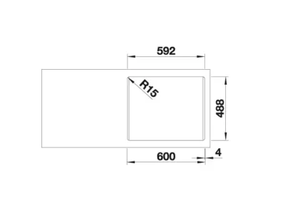 blanco palona 6 524737 keukenspoelbak keramiek basalt opbouw excenter 5