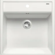blanco panor 60 514486 enkele keukenspoelbak keramiek wit 1 kraangat opbouw 1