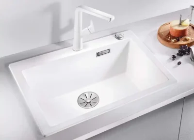 blanco pleon 523686 antraciet keukenspoelbak silgranit opbouw of onderbouw excenter 2