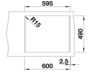 blanco pleon 523686 antraciet keukenspoelbak silgranit opbouw of onderbouw excenter 4