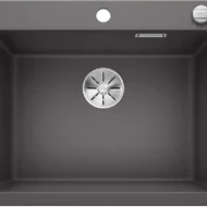 blanco pleon 523687 rotsgrijs keukenspoelbak silgranit opbouw of onderbouw excenter 1