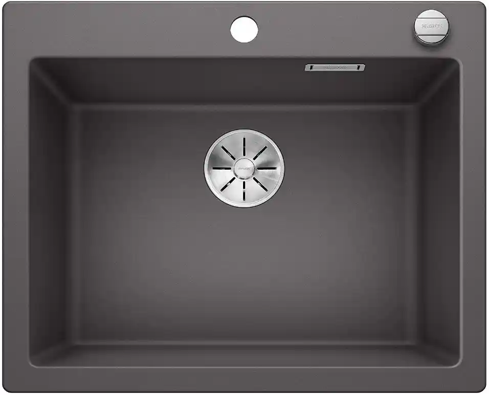 blanco pleon 523687 rotsgrijs keukenspoelbak silgranit opbouw of onderbouw excenter 1 blanco pleon 523687 rotsgrijs keukenspoelbak silgranit opbouw of onderbouw excenter 1