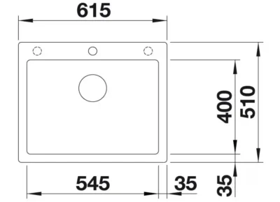 blanco pleon 523690 wit keukenspoelbak silgranit draaiknopbediening opbouw of onderbouw excenter 3