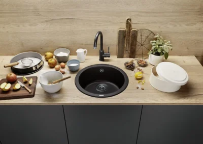 blanco rondo 515028 keukenspoelbak rond silgranit cafe opbouw 2
