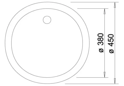 blanco rondo 527057 keukenspoelbak rond silgranit zacht wit opbouw 3