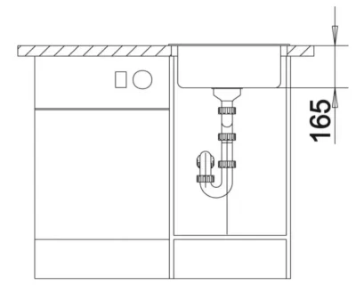 blanco rondo 527057 keukenspoelbak rond silgranit zacht wit opbouw 5