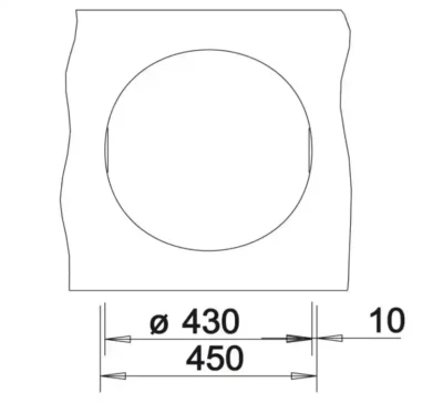 blanco rondo 527240 keukenspoelbak rond silgranit vulkaangrijs opbouw 6