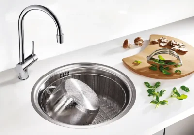 blanco rondosol if 514647 keukenspoelbak rond rvs 44,8 cm vlakbouw of opbouw 2