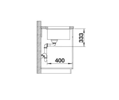 blanco rotan 500 u 526098 keukenspoelbak silgranit zwart onderbouw 6