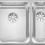 blanco solis 340 180 u 526129 anderhalve keukenspoelbak links rvs onderbouw 1