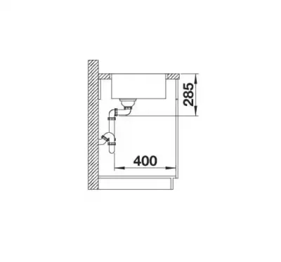 blanco solis 340 if 526116 enkele keukenspoelbak rvs vlakbouw of opbouw 6