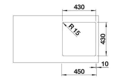 blanco solis 400 if 526118 enkele keukenspoelbak rvs vlakbouw of opbouw 3