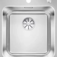 blanco solis 400 if a 526119 enkele keukenspoelbak rvs vlakbouw of opbouw excenter 1