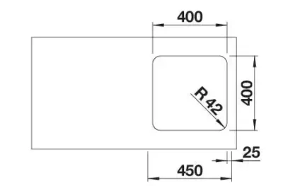 blanco solis 400 u 526117 enkele keukenspoelbak rvs onderbouw 3