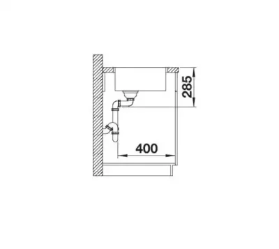 blanco solis 450 if 526121 enkele keukenspoelbak rvs vlakbouw of opbouw 6
