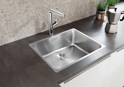 blanco solis 500 if 526123 enkele keukenspoelbak rvs vlakbouw of opbouw 2