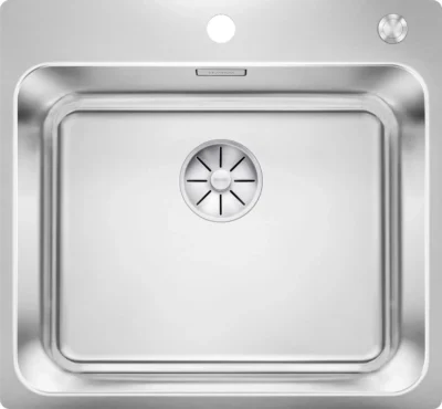 blanco solis 500 if a 526124 enkele keukenspoelbak rvs vlakbouw of opbouw excenter 1