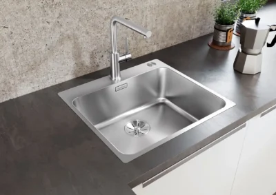 blanco solis 500 if a 526124 enkele keukenspoelbak rvs vlakbouw of opbouw excenter 2