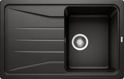 blanco sona 45 s 525970 enkele keukenspoelbak silgranit zwart omkeerbaar opbouw 1