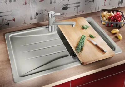 blanco sona 45 s 525970 enkele keukenspoelbak silgranit zwart omkeerbaar opbouw 3